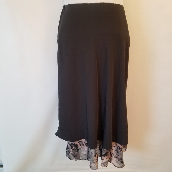 ✅911 NWT Axcess Mermaid Pink Black Pattern Skirt, sz.8, lined. - Picture 12 of 14